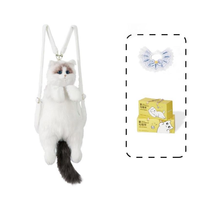 Ragdoll cat backpack simulation doll backpack