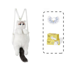 将图片加载到图库查看器，Ragdoll cat backpack simulation doll backpack
