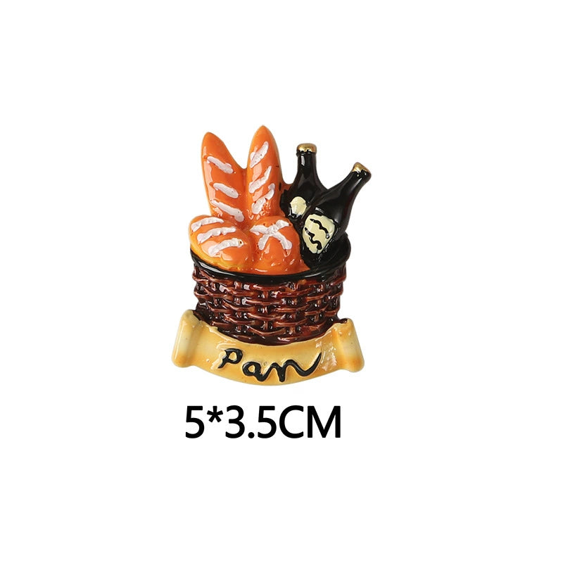 3D Resin Food Theme Shape Fridge Magnets