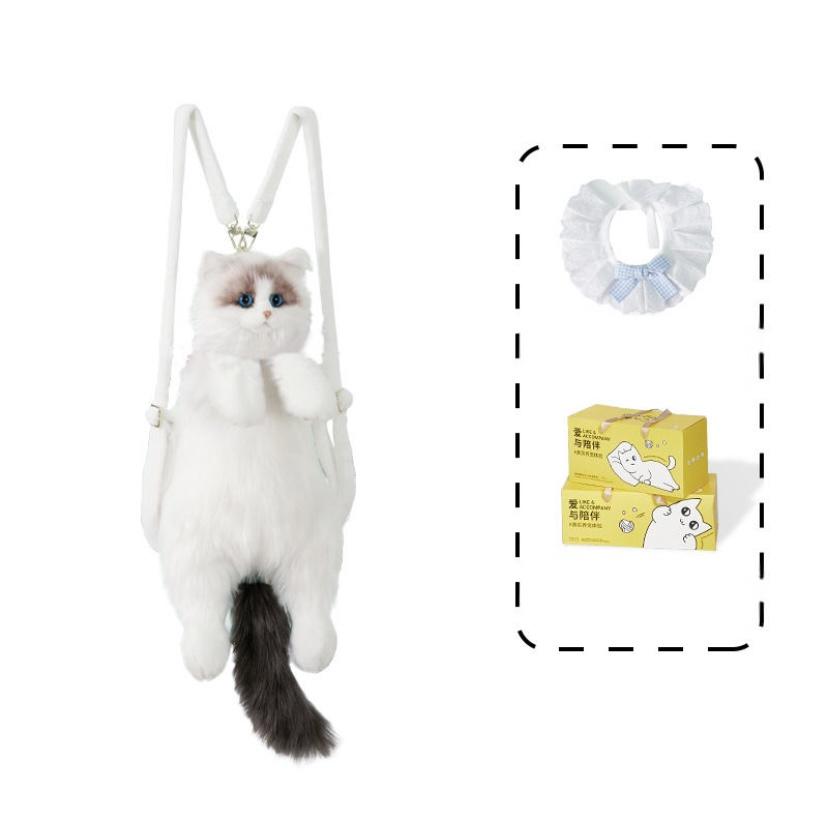 Ragdoll cat backpack simulation doll backpack