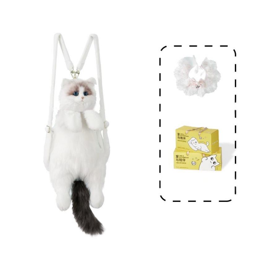 Ragdoll cat backpack simulation doll backpack